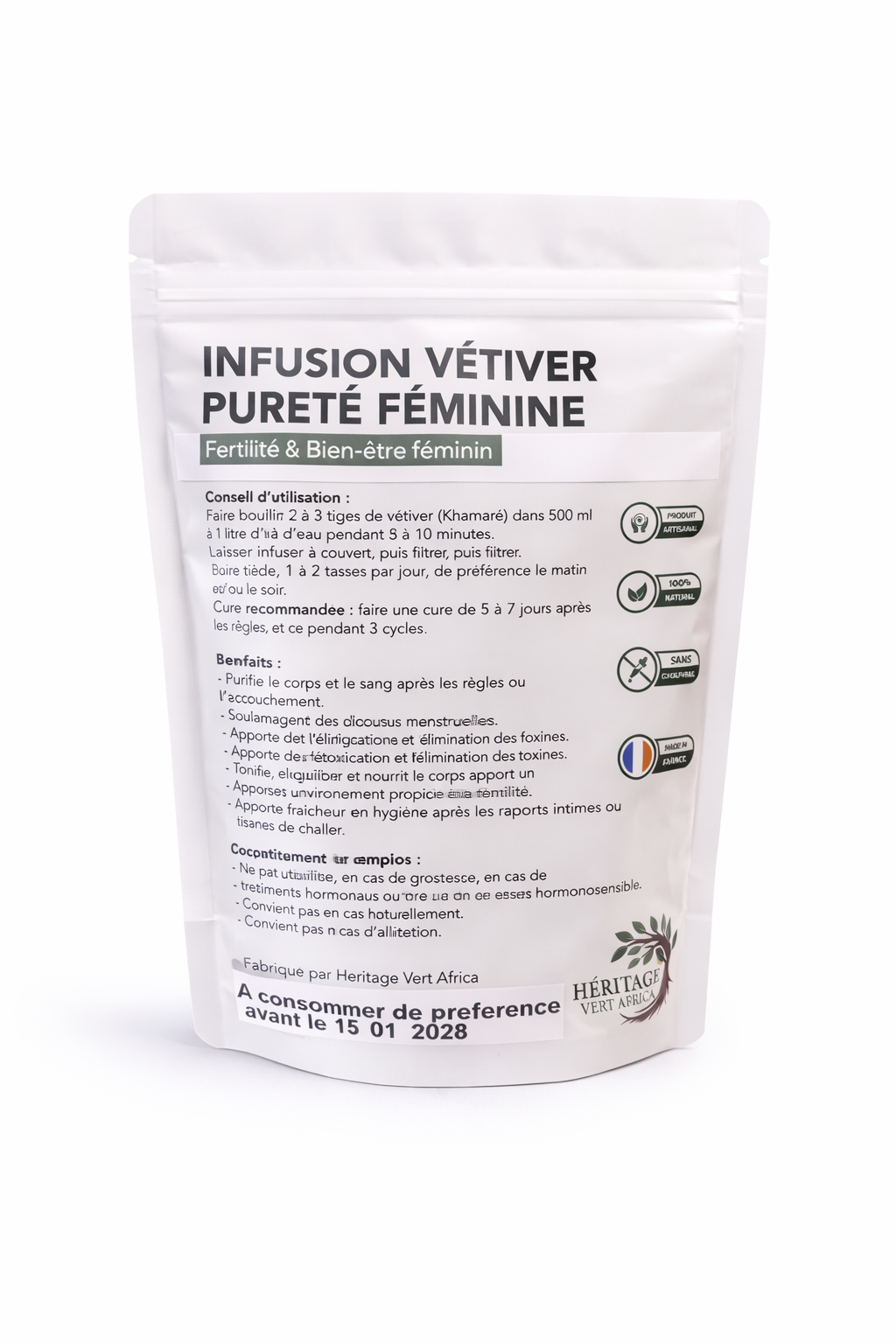 L’Infusion Vétiver Pureté Féminine 10 tiges
